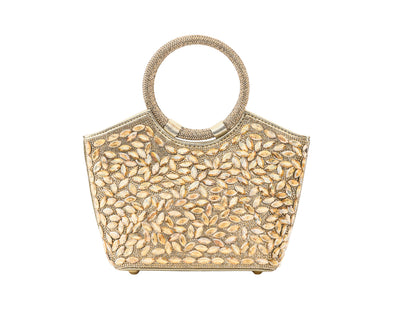 Cidella – Gold Crystal Embellished Handbag