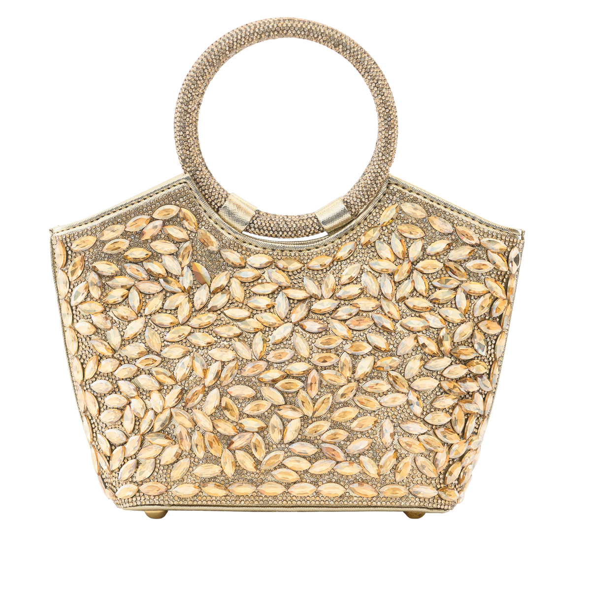 Cidella – Gold Crystal Embellished Handbag