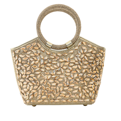 Cidella – Gold Crystal Embellished Handbag