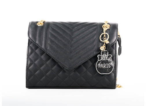 Harpy Black Vegan Leather Handbag