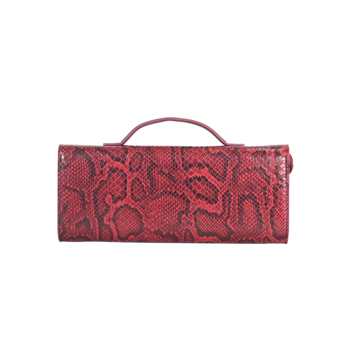 Cindy Luxe – Red Faux Snakeskin