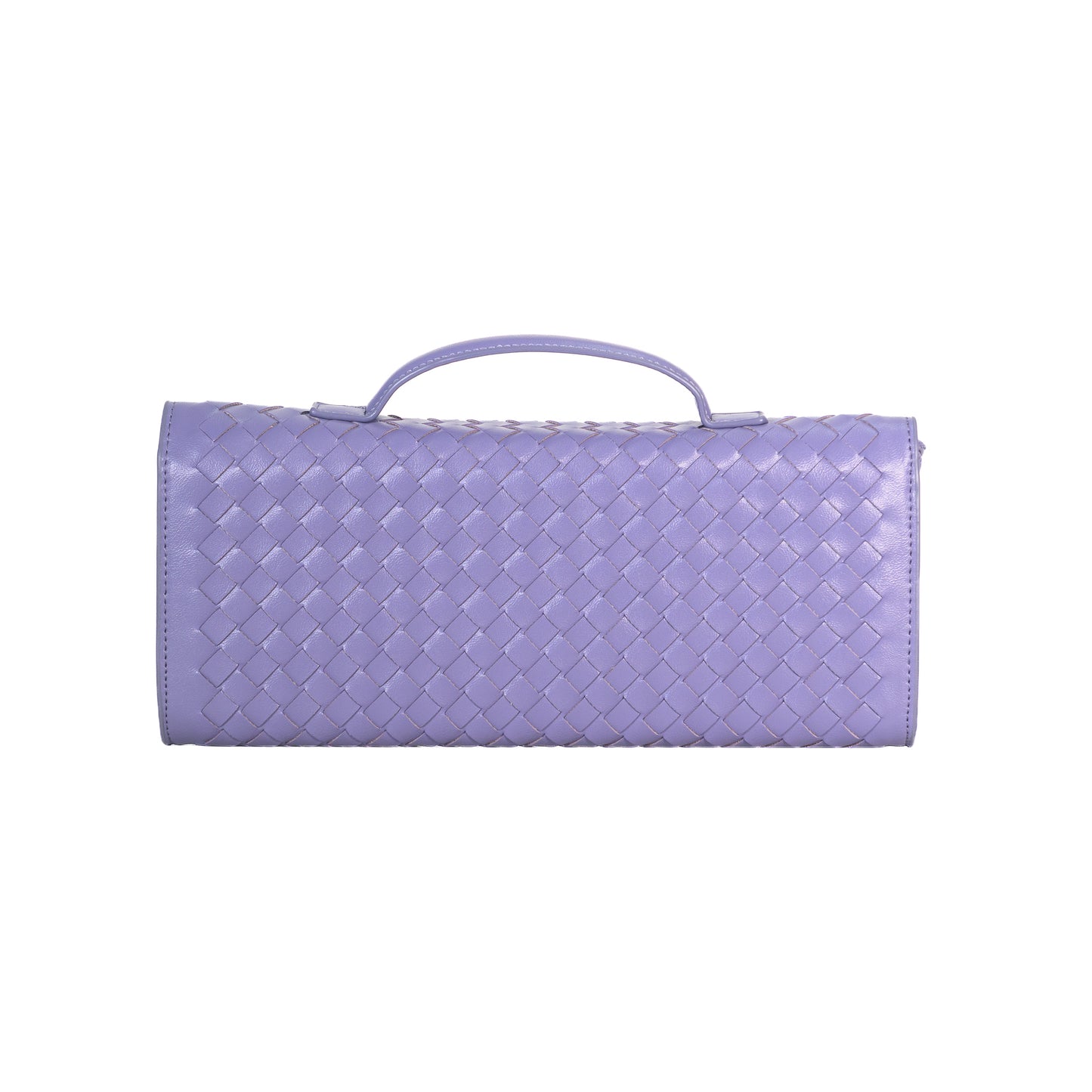 Yara Luxe – Lavender Woven Vegan Leather Handbag