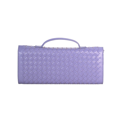 Yara Luxe – Lavender Woven Vegan Leather Handbag
