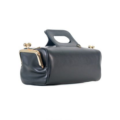 Diego – Black Vegan Leather Handbag