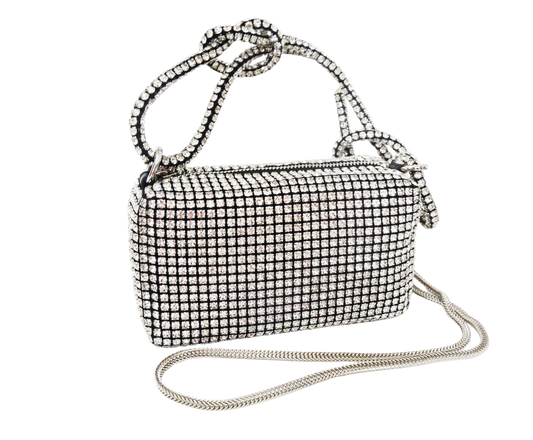 Lolita Crystal Rhinestone Embellished Top Handle Bag