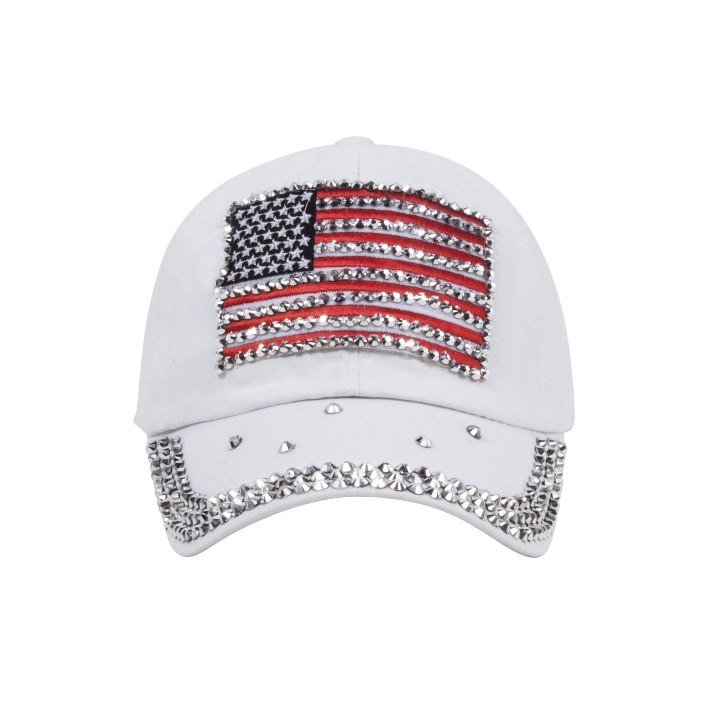 Usa Flag White Cap