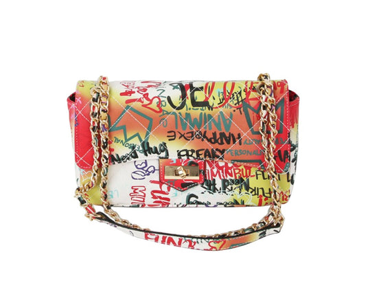 Sam Multi Graffiti Quilted Bag
