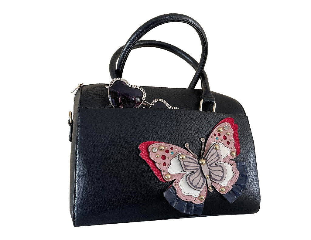 Amanda - Black Vegan Leather