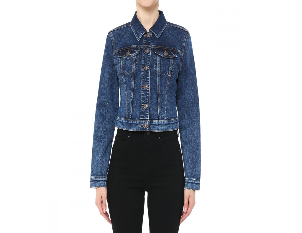 Comfy Knit Charm Denim Jacket