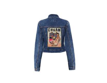 Comfy Knit Charm Denim Jacket