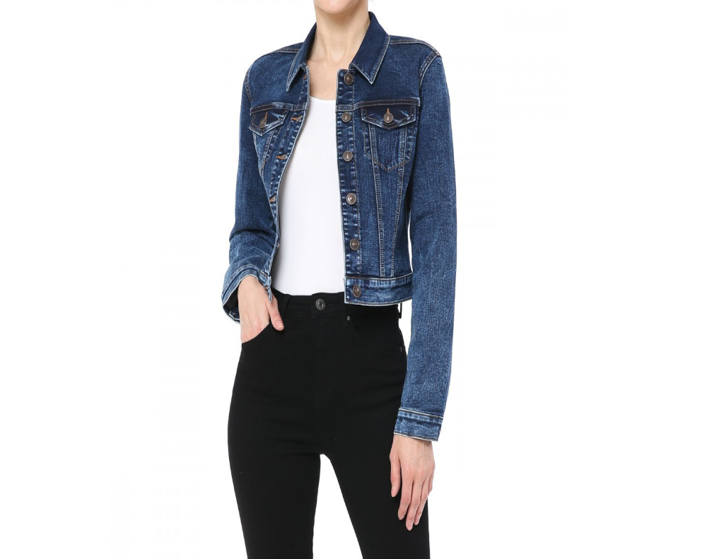Comfy Knit Charm Denim Jacket