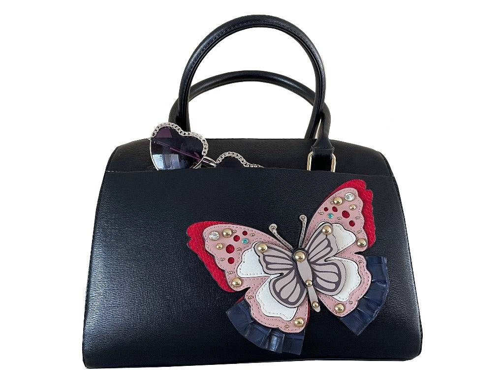 Amanda - Black Vegan Leather
