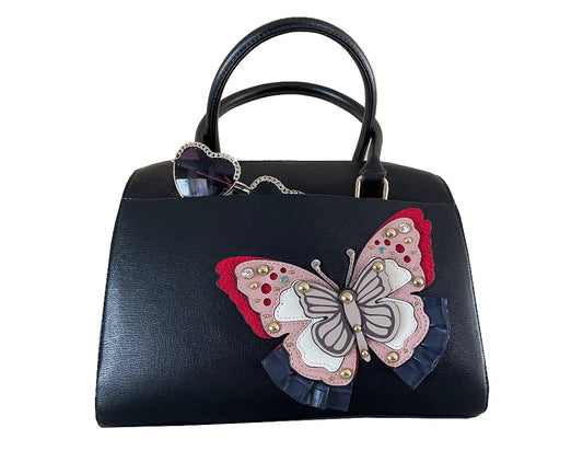 Amanda - Black Vegan Leather