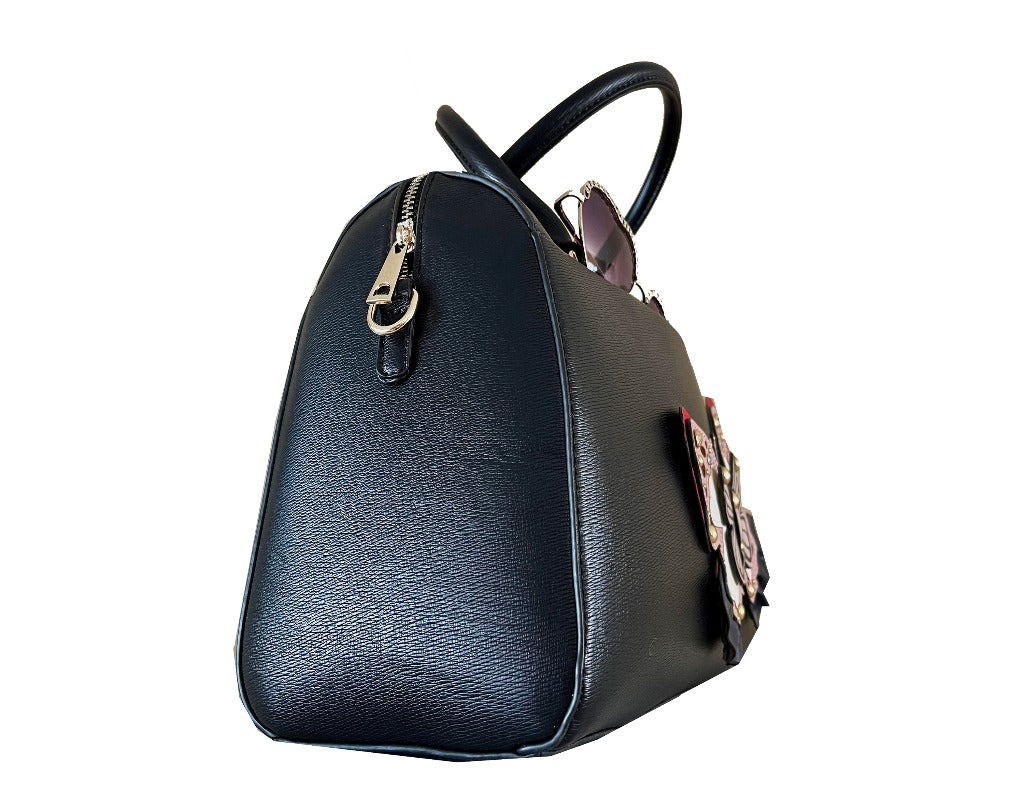 Amanda - Black Vegan Leather