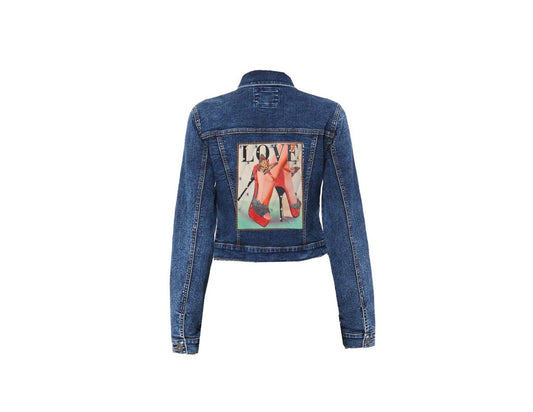 Comfy Knit Love Denim Jacket